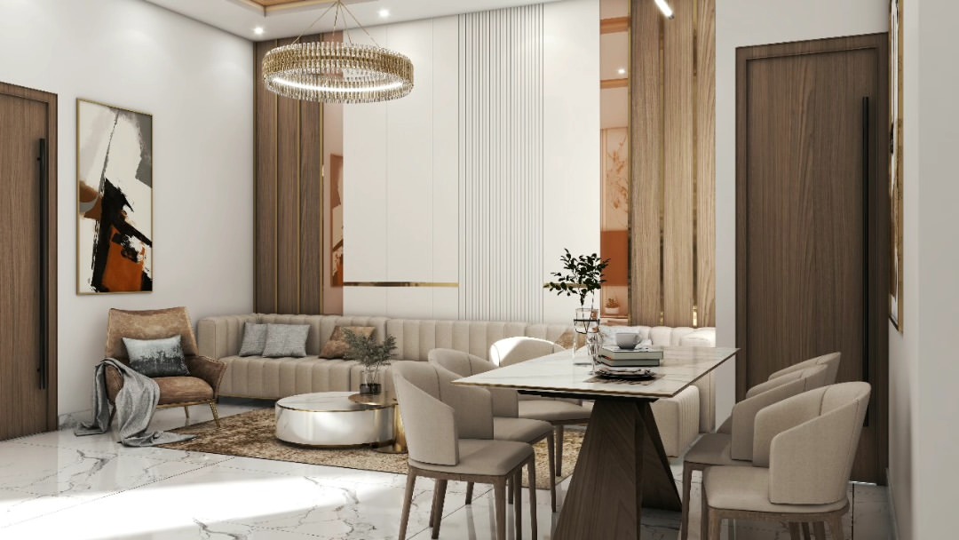 MODERN LIVING & DINING SPACE